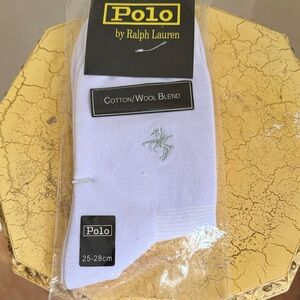 Polo by Ralph Lauren White Ankle Socks